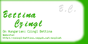 bettina czingl business card